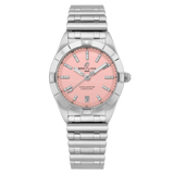 Breitling Chronomat 32 Diamonds Pink Dial Silver Steel Strap Watch for Women - A77310101K1A1 Authentic Buy Shop Now