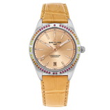 Breitling Chronomat Automatic 36 South Sea Brown Dial Brown Leather Strap Watch for Women - A10380611A1P1 Authentic Buy Shop Now
