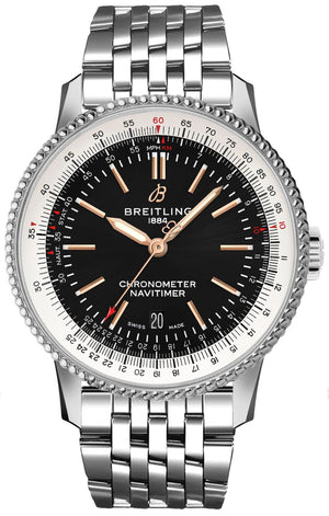 Breitling Navitimer Automatic 41mm Black Dial Stainless Steel Mens Watch - A17326211B1A1 Authentic Buy Shop Now