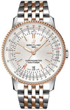 Breitling Navitimer Automatic 41 White Dial Two Tone Steel Strap Watch for Men - U17326211G1U1 Authentic Buy Shop Now