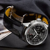 Breitling Premier B01 Chronograph 42 Black Dial Black Leather Strap Watch for Men - AB0145221B1P1 Authentic Buy Shop Now
