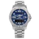 Breitling Aerospace Evo Blue Dial Silver Steel Strap Watch for Men - E79363101C1E1 Authentic Buy Shop Now