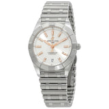Breitling Chronomat 32 Diamonds White Dial Silver Steel Strap Watch for Women - A77310101A3A1 Authentic Buy Shop Now