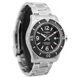 Breitling Superocean Automatic 44mm Black Dial Silver Steel Strap Watch for Men - A17367D71B1A1 Authentic Buy Shop Now