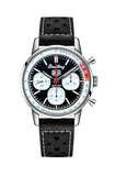 Breitling Top Time B01 Deus Black Dial Black Leather Strap Watch for Men - AB01765A1B1X1 Authentic Buy Shop Now
