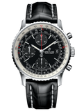 Breitling Navitimer 1 Chronograph 41mm Automatic Black Dial Black Leather Strap Mens Watch - A13324121B1P1 Authentic Buy Shop Now
