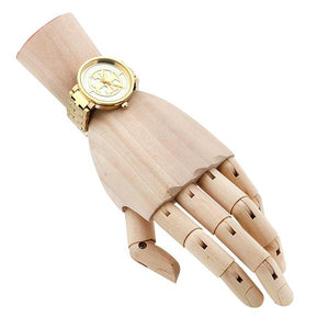 Tory Burch Reva Gold Dial Gold Steel Strap Watch for Women - TBW4025 Authentic Buy Shop Now
