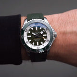 Breitling Superocean Automatic 44 Green Dial Green Rubber Strap Watch for Men - A17376A31L1S1 Authentic Buy Shop Now