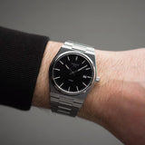 Tissot PRX Quartz Black Dial Silver Steel Strap Watch For Men - T137.410.11.051.00 Authentic Buy Shop Now