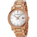 Burberry The City White Dial Rose Gold Steel Strap Watch for Women - BU9004 Authentic Buy Shop Now