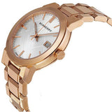 Burberry The City White Dial Rose Gold Steel Strap Watch for Women - BU9004 Authentic Buy Shop Now