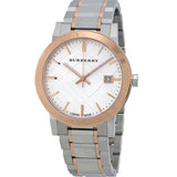 Burberry The City White Dial Two Tone Steel Strap Watch for Women - BU9006 Authentic Buy Shop Now
