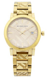 Burberry The City Gold Dial Gold Steel Strap Watch for Men - BU9038 Authentic Buy Shop Now