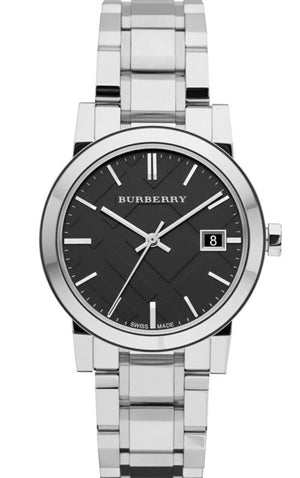 Burberry The City Black Dial Silver Steel Strap Watch for Women - BU9101 Authentic Buy Shop Now