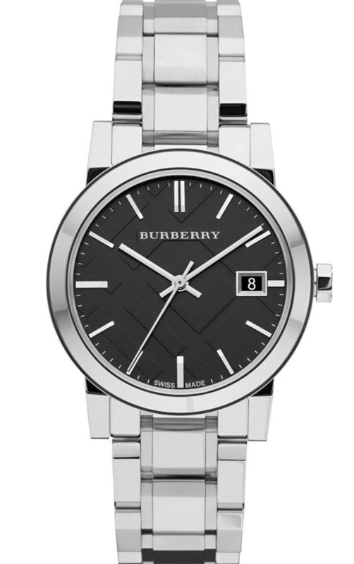 Burberry The City Black Dial Silver Steel Strap Watch for Women - BU9101 Authentic Buy Shop Now