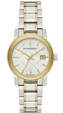 Burberry The City White Dial Two Tone Steel Strap Watch for Women - BU9115 Authentic Buy Shop Now