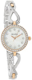 Bulova Crystals Mother of Pearl Dial Two Tone Steel Strap Watch for Women - 98X108 Authentic Buy Shop Now