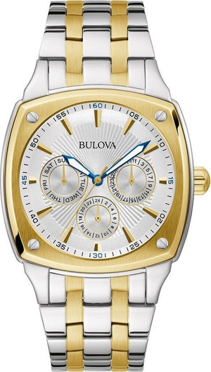 Bulova Classic Multi Function Silver Dial Two Tone Steel Strap Watch for Men - 98C142 Authentic Buy Shop Now