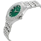 Bulova Phantom Classic Baguette Green Dial Silver Steel Strap Watch for Men - 96A253 Authentic Buy Shop Now