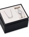 Bulova Crystals Quartz Mother of Pearl Dial Silver Steel Strap Watch for Women - 96X129 Authentic Buy Shop Now