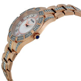Bulova Crystal Mother of Pearl Dial Rose Gold Steel Strap Watch for Women - 98L197 Authentic Buy Shop Now
