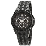 Bulova Octova Chronograph Black Crystal Dial Black Steel Strap Watch for Men - 98C134 Authentic Buy Shop Now