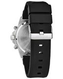 Bulova Marine Star Blue Dial Black Silicone Strap Watch for Men - 98B258 Authentic Buy Shop Now