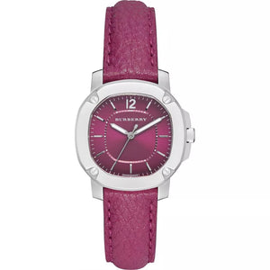 Burberry The Britain Pink Dial Pink Leather Strap Watch for Women - BBY1715 Authentic Buy Shop Now