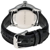 Burberry Classic Round Cream Dial Black Leather Strap Watch for Men - BU10008 Authentic Buy Shop Now