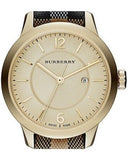 Burberry Classic Champagne Gold Dial Horseferry Leather Strap Watch for Women - BU10104 Authentic Buy Shop Now