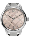 Burberry The Classic Pink Dial Silver Steel Strap Watch for Women - BU10111 Authentic Buy Shop Now