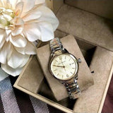 Burberry The Classic Champagne Gold Dial Two Tone Steel Strap Watch for Women - BU10118 Authentic Buy Shop Now