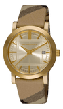 Burberry Heritage Silver Dial Leather Strap Watch for Women - BU1398 Authentic Buy Shop Now