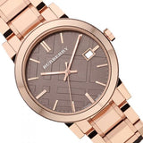Burberry The City Light Brown Dial Rose Gold Steel Strap Watch for Women - BU9005 Authentic Buy Shop Now