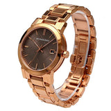 Burberry The City Light Brown Dial Rose Gold Steel Strap Watch for Women - BU9005 Authentic Buy Shop Now