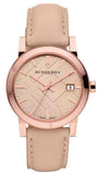 Burberry The City Beige Dial Brown Leather Strap Watch for Women - BU9014 Authentic Buy Shop Now