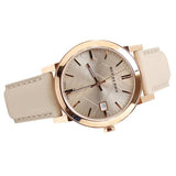 Burberry The City Beige Dial Brown Leather Strap Watch for Women - BU9014 Authentic Buy Shop Now
