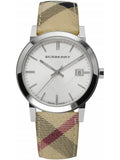 Burberry The City Silver Dial Brown Leather Strap Watch for Women - BU9025 Authentic Buy Shop Now