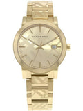 Burberry The City Gold Dial Gold Steel Strap Watch for Men - BU9038 Authentic Buy Shop Now