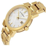 Burberry The City White Dial Gold Steel Strap Watch for Women - BU9103 Authentic Buy Shop Now