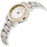 Burberry The City White Dial Two Tone Steel Strap Watch for Women - BU9115 Authentic Buy Shop Now