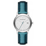 Burberry White Dial Turquoise Leather Strap Watch for Women - BU9120 Authentic Buy Shop Now