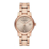 Burberry The City Diamonds Rose Gold Dial Rose Gold Steel Strap Watch for Women - BU9126 Authentic Buy Shop Now