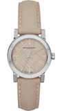 Burberry The City Beige Dial Beige Leather Strap Watch for Women - BU9207 Authentic Buy Shop Now
