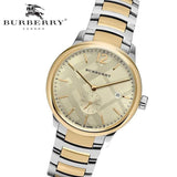 Burberry The Classic Gold Dial Two Tone Steel Strap Watch for Men - BU10011 Authentic Buy Shop Now