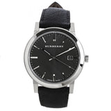 Burberry The City Grey Dial Black Leather Strap Watch for Men - BU9030 Authentic Buy Shop Now