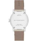 Burberry The City White Dial Beige Leather Strap Watch for Women - BU9132 Authentic Buy Shop Now