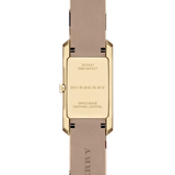 Burberry Pioneer Champagne Dial Haymarket Beige Leather Strap Watch for Women - BU9407 Authentic Buy Shop Now