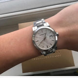 Burberry The City Silver Dial Silver Steel Strap Watch for Men - BU9037 Authentic Buy Shop Now
