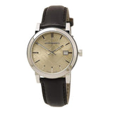 Burberry The City Gold Dial Brown Leather Strap Watch for Men - BU9011 Authentic Buy Shop Now
